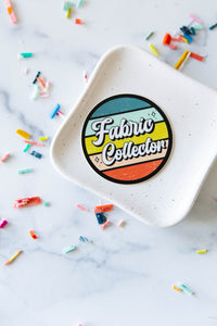 Retro Fabric Collector Vinyl Sticker