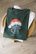 Load image into Gallery viewer, Meowy Christmas T-Shirt
