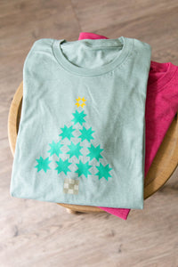 Sawtooth Star Christmas Tree T-Shirt