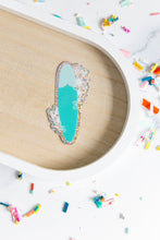 Load image into Gallery viewer, Floral Surfboard Glitter Vinyl Sticker
