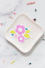 Load image into Gallery viewer, Playground Bloom Sticker – Colorful Floral + Sawtooth Star Design | Quilting-Inspired Vinyl Sticker
