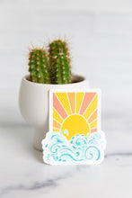 Load image into Gallery viewer, Sunshine and Waves Vinyl Sticker
