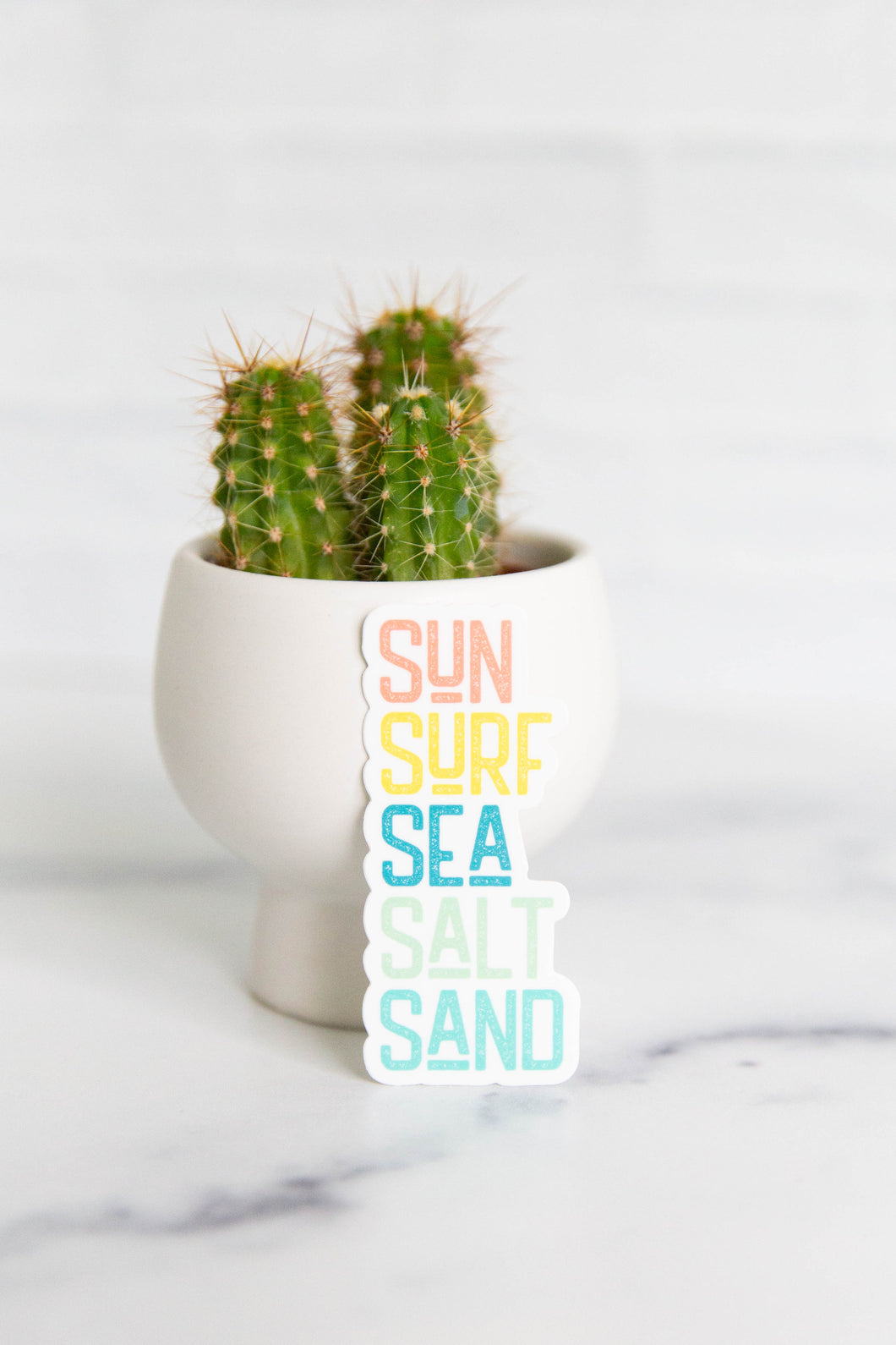 Sun Surf Sea Salt Sand Vinyl Sticker