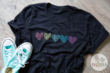 Load image into Gallery viewer, Floral Hearts T-Shirt
