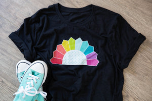 Rainbow Dresden Block T-Shirt