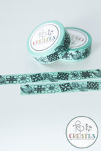 Load image into Gallery viewer, Floral Quilt Block Washi Tape
